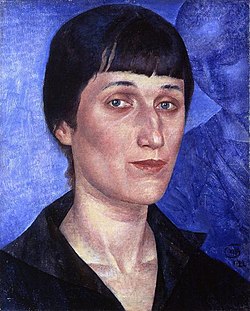 250px-Kuzma Petrov-Vodkin. Portrait of Anna Akhmatova. 1922.jpg