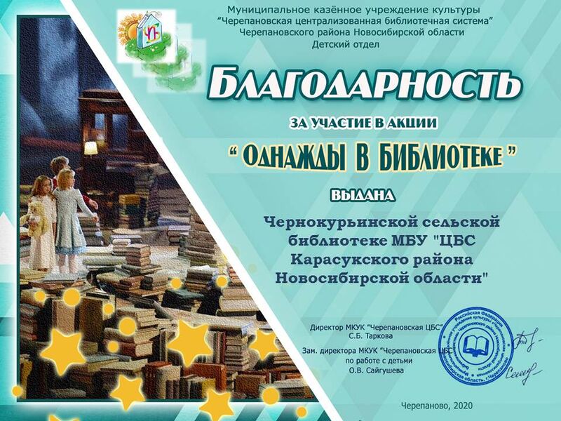 Файл:Чернокурьинская сельская библиотека однажды 2020.JPG