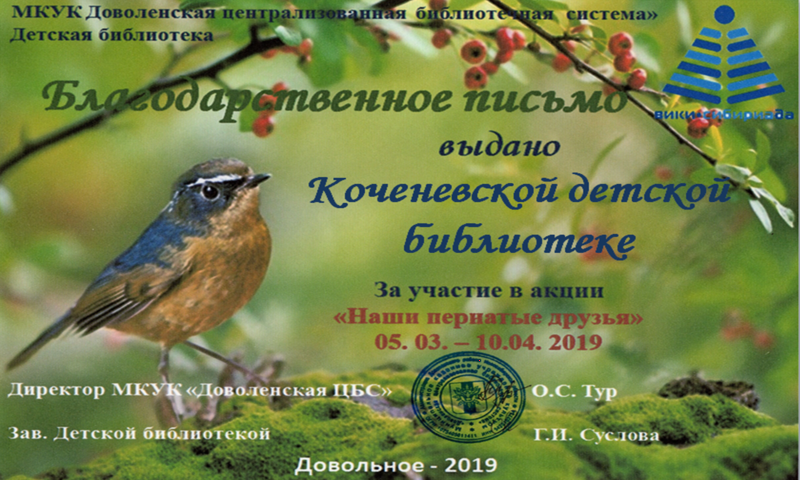 Файл:Коченёвская библиотека Акция о птицах.png