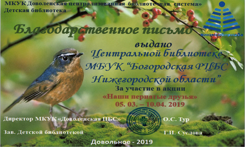 Файл:Центральная библиотека Богородск Акция о птицах.png