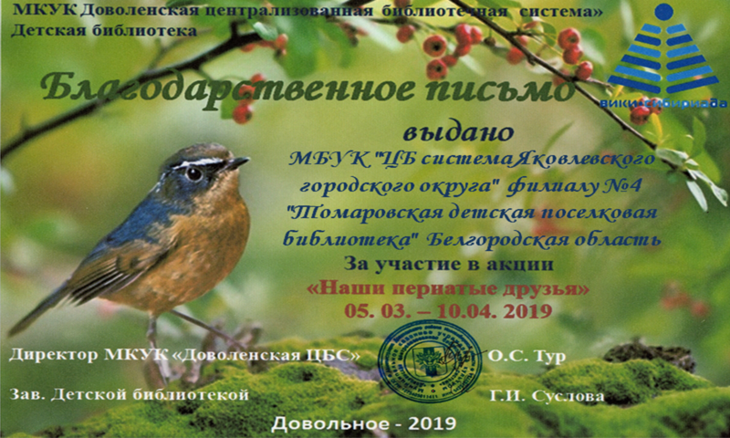 Файл:Томаровская детская Акция о птицах.png